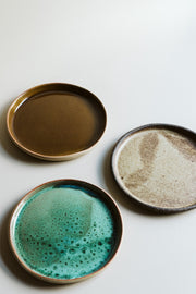 Stoneware Green Dinner Plate