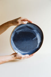 Stoneware Blue Dinner Plate