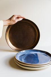 Stoneware Gold Dinner Plate