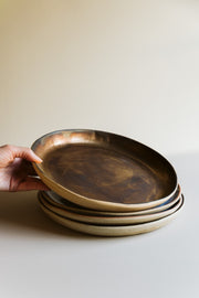 Stoneware Gold Dinner Plate