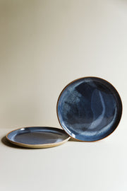 Stoneware Blue Dinner Plate