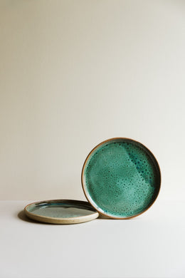 Stoneware Green Dinner Plate
