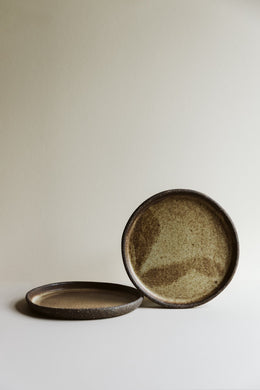 Stoneware Brown Dinner Plate