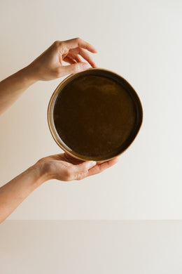 Stoneware Khaki Appetiser Plate