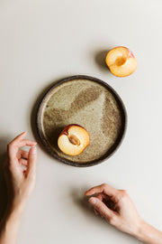 Stoneware Brown Dinner Plate