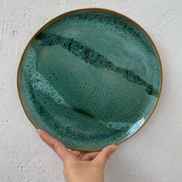 27x2 cm Green Dinner Plate